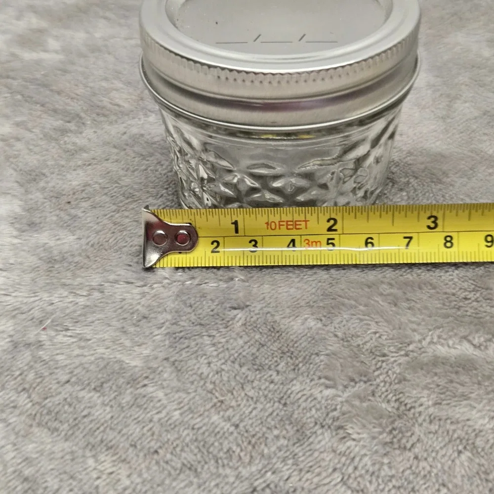 Ball 4oz Quilted Crystal Jelly Jar with SureTight Lid Clear Glass